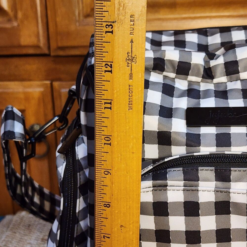 Ju-Ju-Be Gingham Style Be Supplied Pumping Diaper Bag Complete EUC - Picture 15 of 16